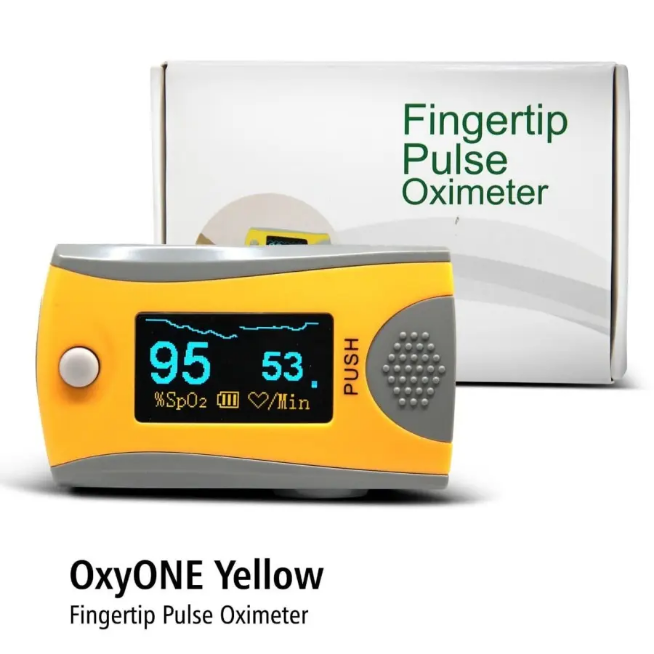 OxyOne Pulse Oxymeter Yellow OneMed